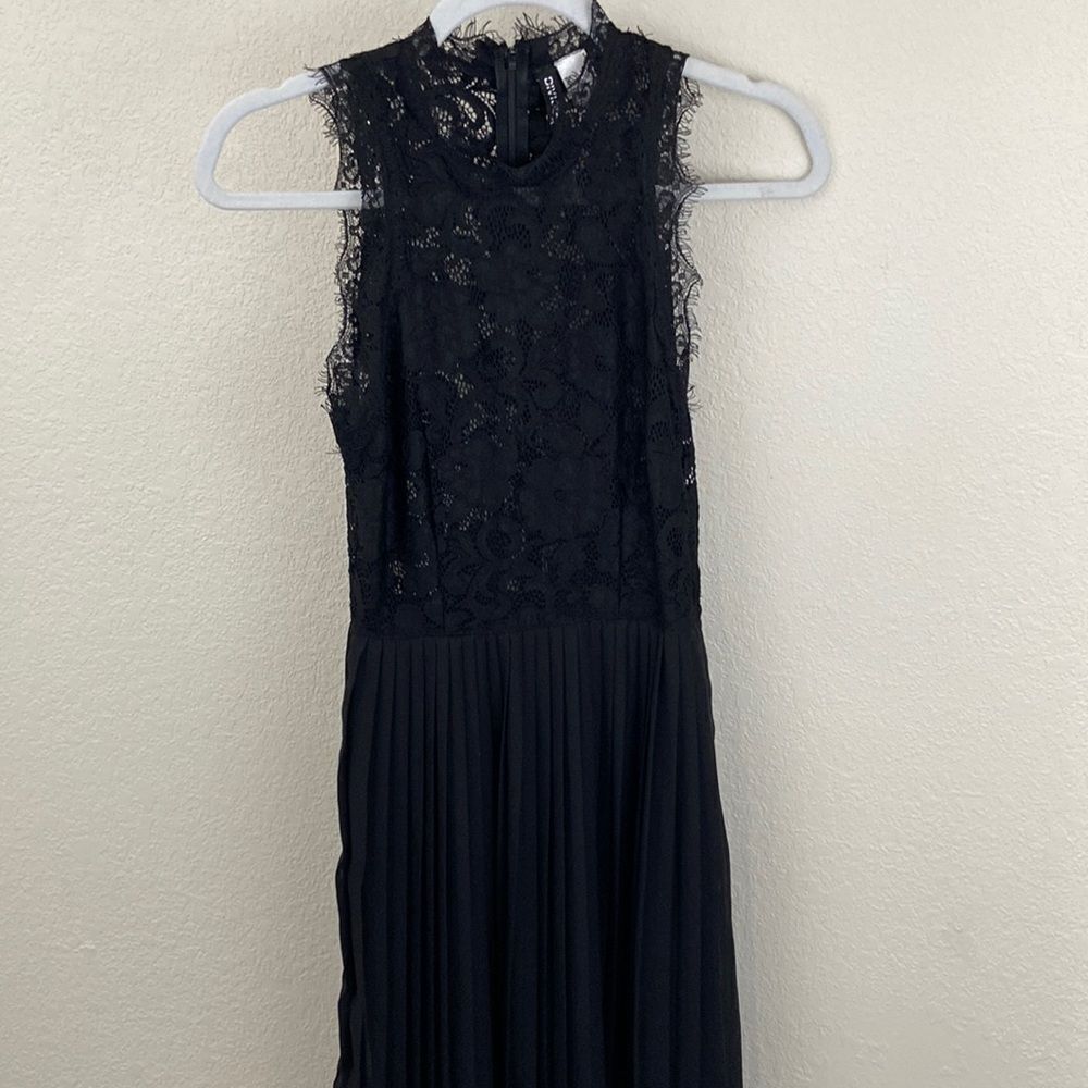 Divided Lace High Neck Midi Dress size 4